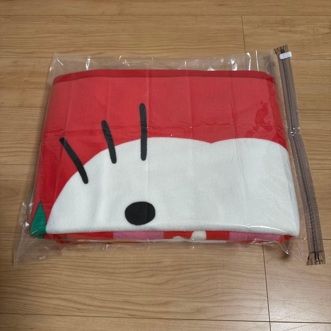 【HELLO KITTY】　タグ付き 未使用 ハローキティ　綿毛布　1996年製