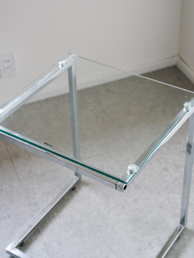 vintage ガラス サイドテーブル モダン・ミッドセンチュリー