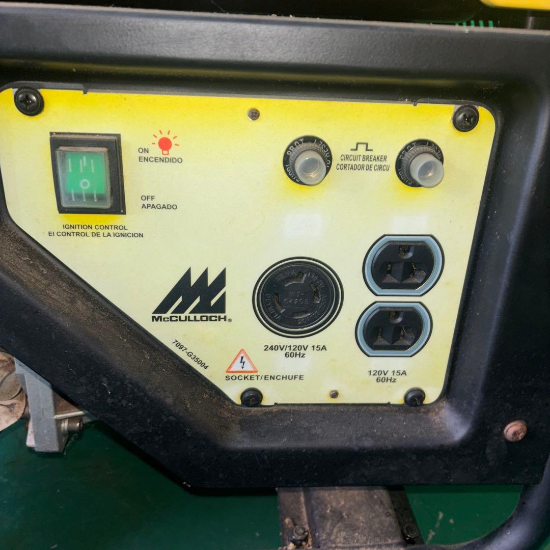 【引取限定】 McCULLOCH FGG350MK ガソリン発電機 3760W