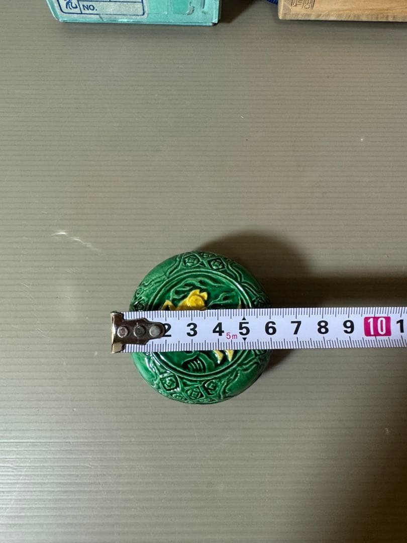 2779 中村翠嵐　交趾　火陥馬　香合　未使用