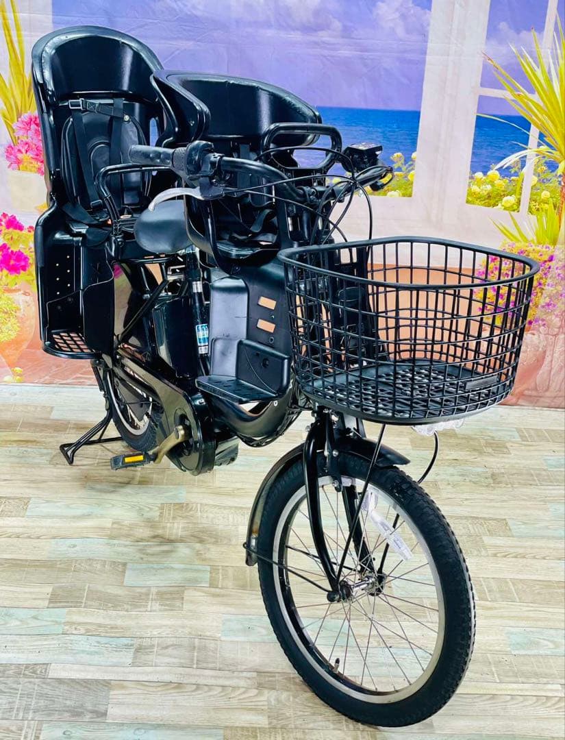 人気モデル！パスバビー12AH⭐️ヤマハ子供乗せ電動自転車Y3161