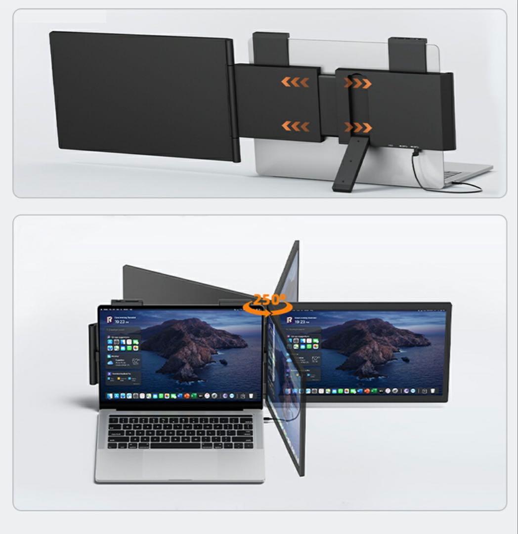 試着のみ・ほぼ未使用✨デュアルモニター ノートPC用 Windows/Mac対応