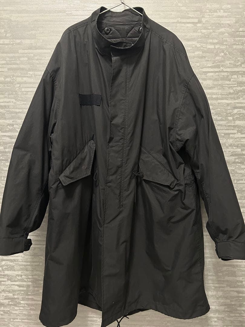 黒 モッズコート フロントポケット付き FREAK'S STORE