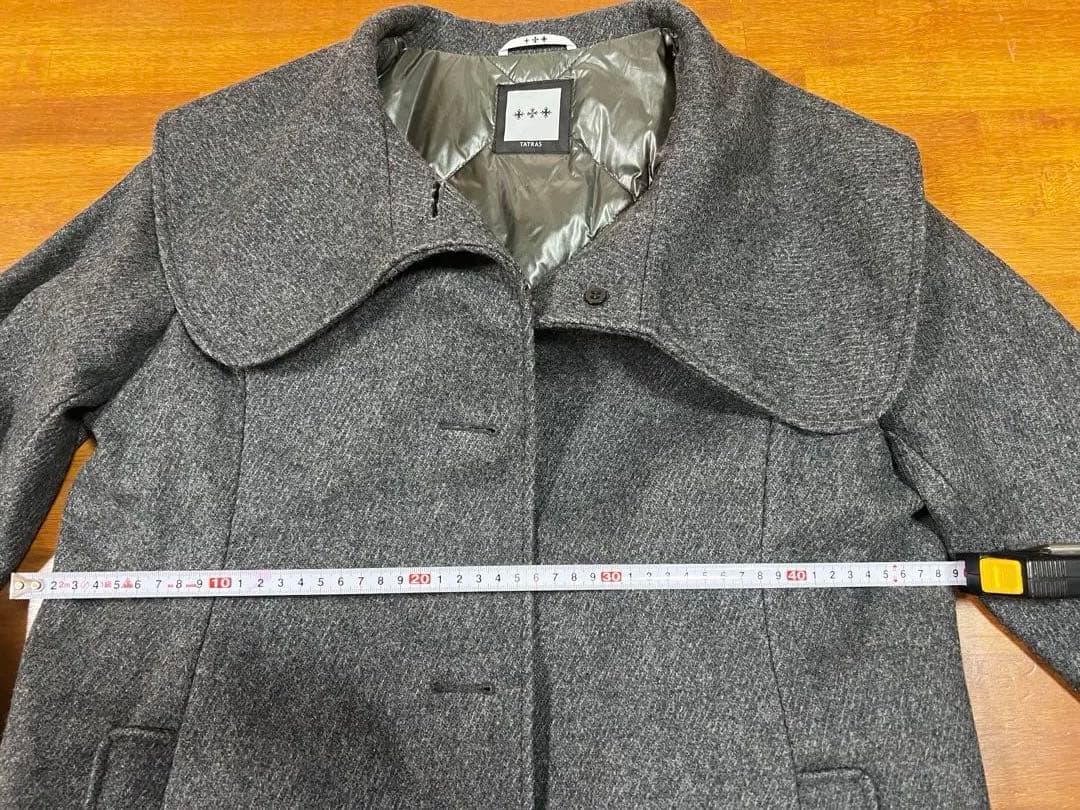 TATRAS ウールダウンピーコート グレー サイズ04