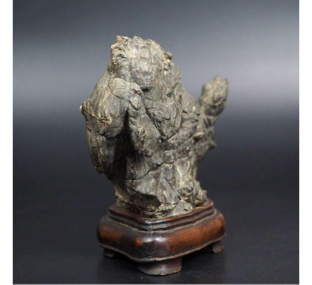 送料無料　鑑賞石愛好家蒐集品　山水石　鑑賞石 天然石 盆石 奇石