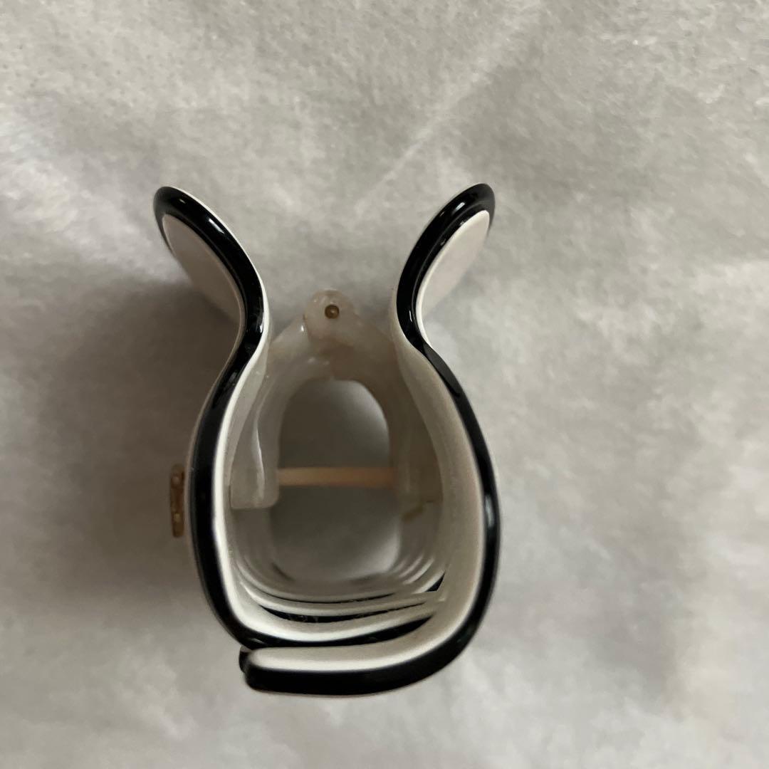 [chaco]コンプレックスビズ　バンスクリップ　バイカラー　ホワイト