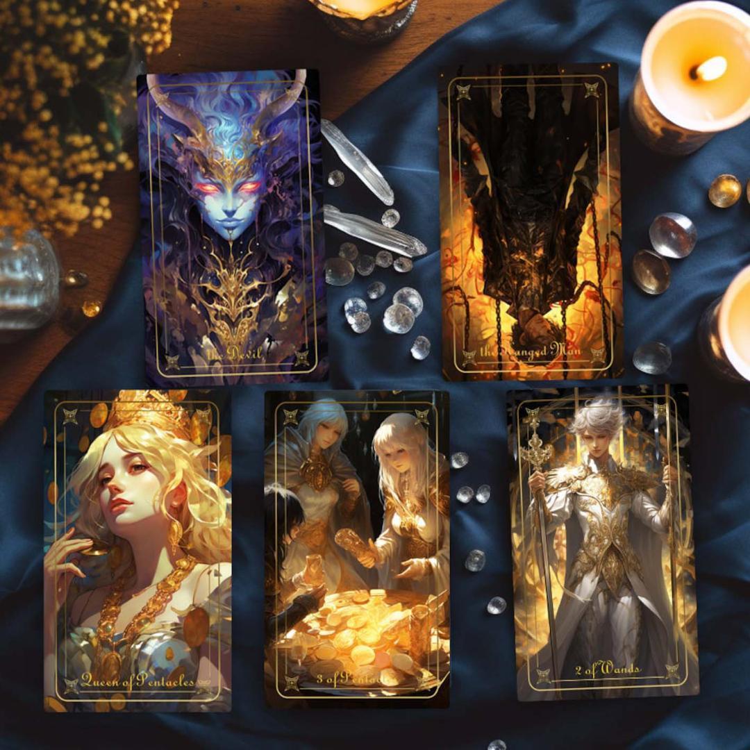 数量限定再入荷✨超美麗イラスト✨入手困難な海外デッキ✨内なる魔法のタロットカード
