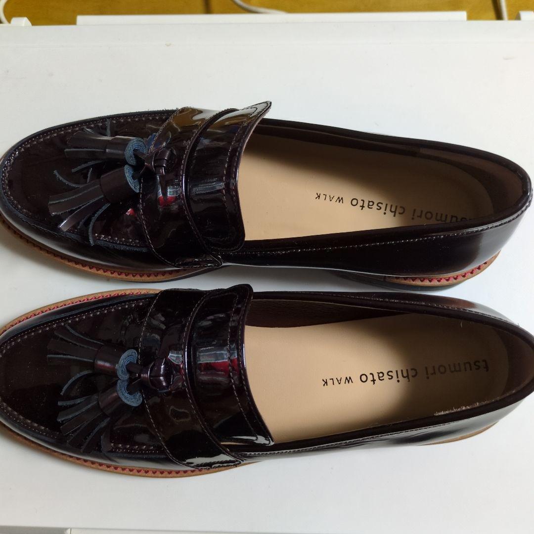 美品✨️ツモリチサト ウォーク タッセルローファー　エナメル　23.5