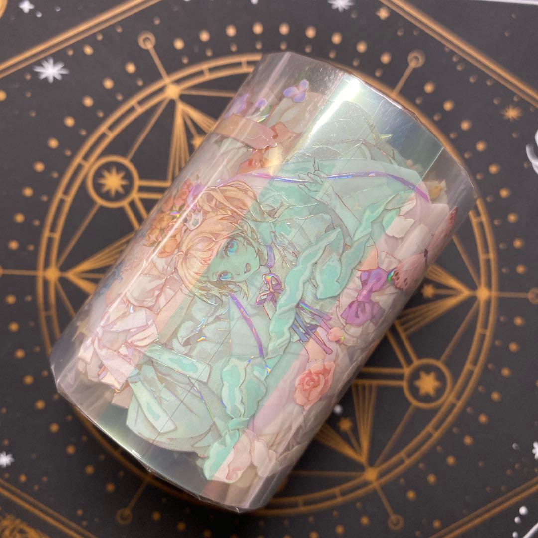 【8889】海外　マステ　3/5/巻　貝殻光マスキングテープ　花嫁　人物系