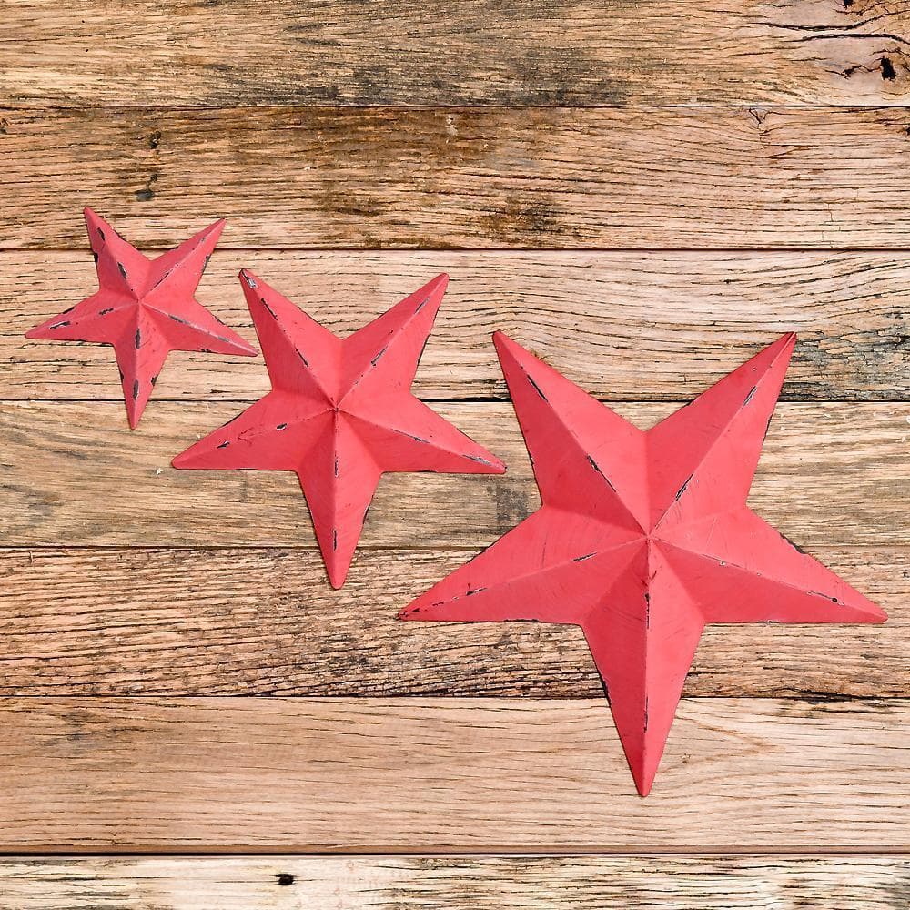 バーンスター アメリカン ブリキ オブジェ クリスマス L 赤