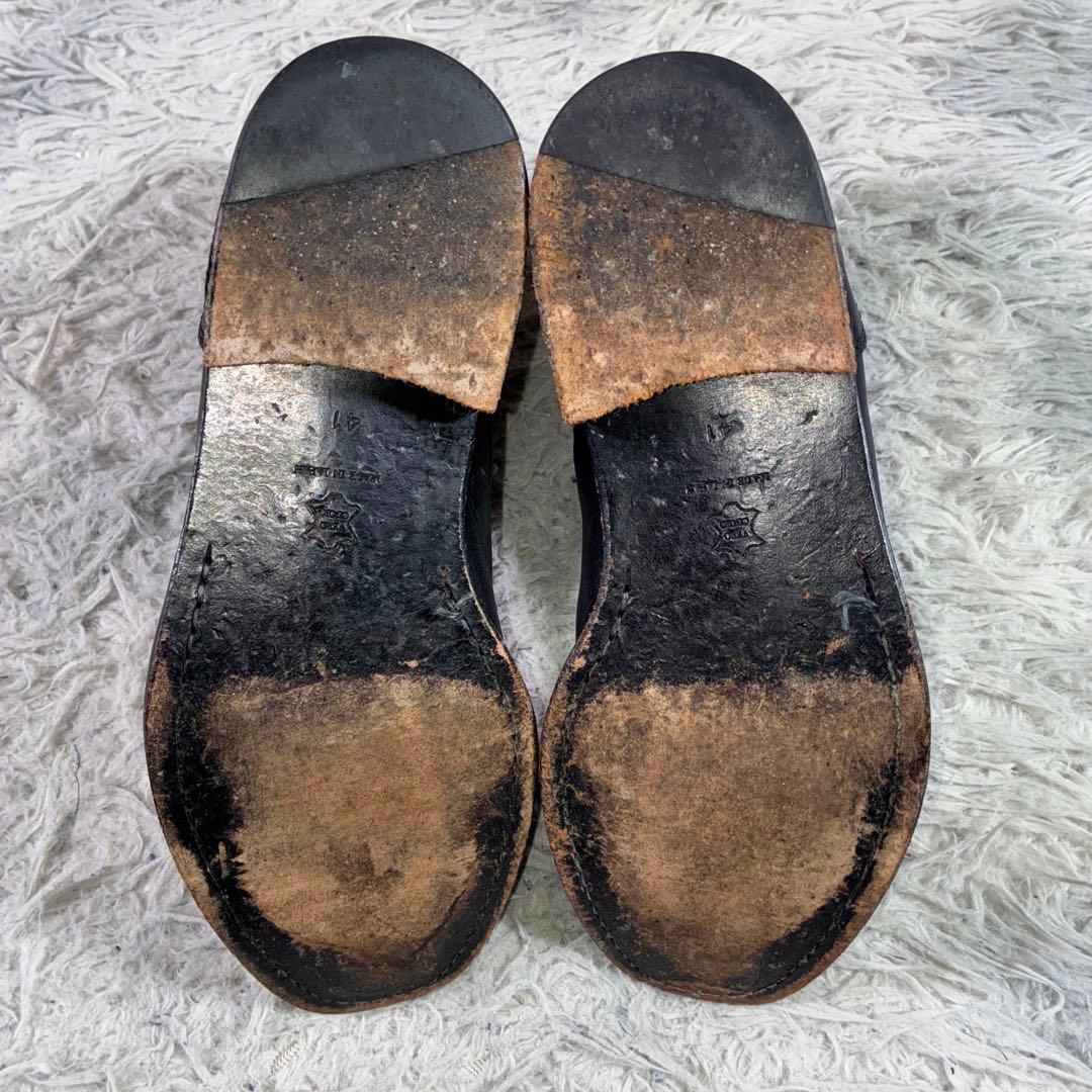 1319RINGHIO サイドジップ ブーツ ミドル メダリオン レザー