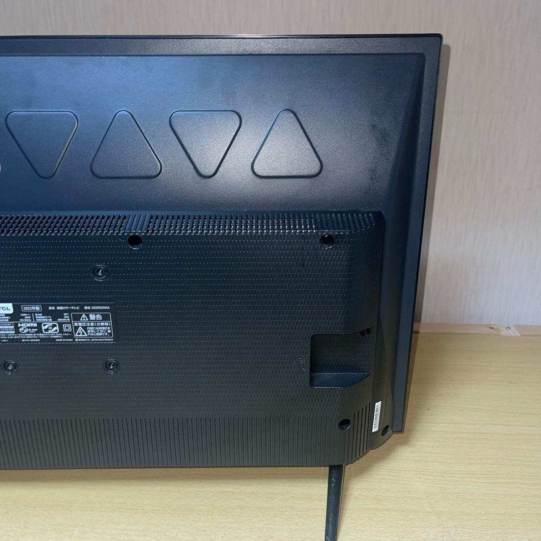 【良品】TCL 液晶テレビ 本体 リモコン付　32S5200A 2022年