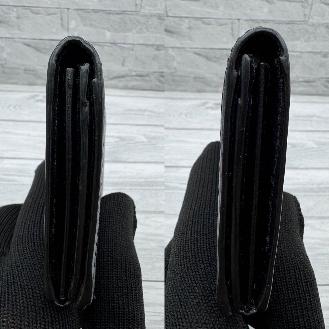 【極美品】Paul Smith マルチストライプ　名刺入れ　レザー　ブラック