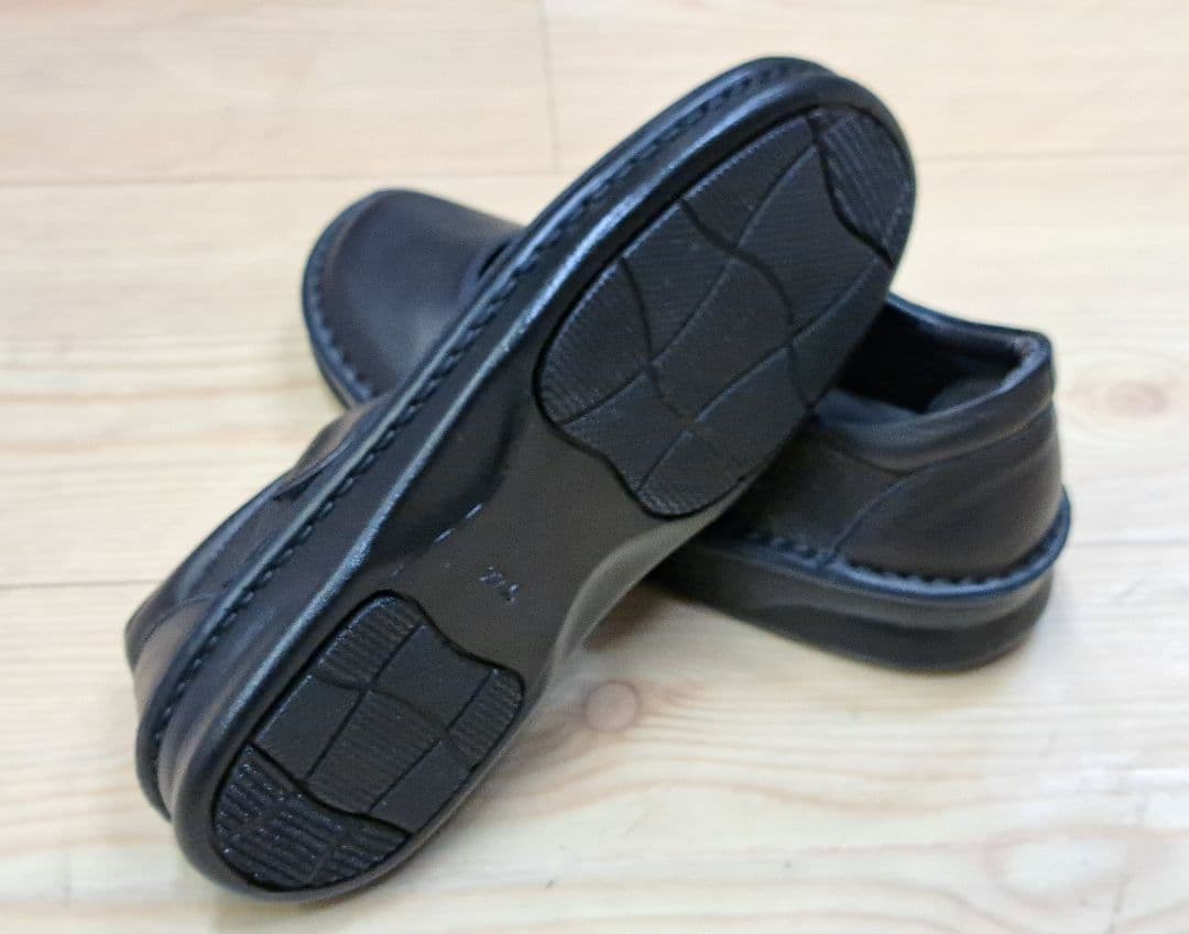 セール◆A-OK◆ベルクロコンフォートシューズ　クロ　22cm