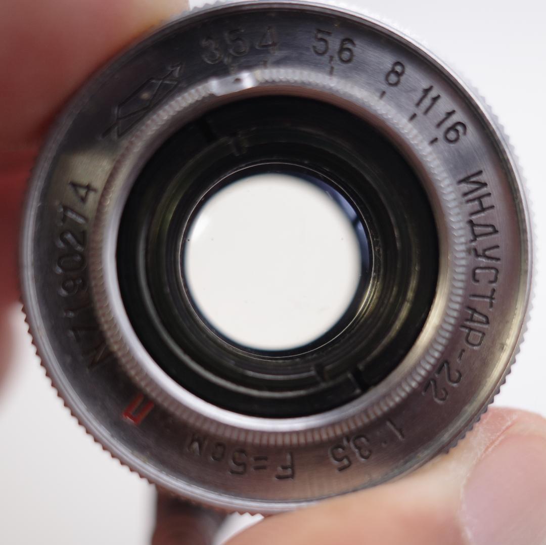 ま*ぎ様 7　希少モデル【RED P】 沈胴式オールドレンズ インダスター22