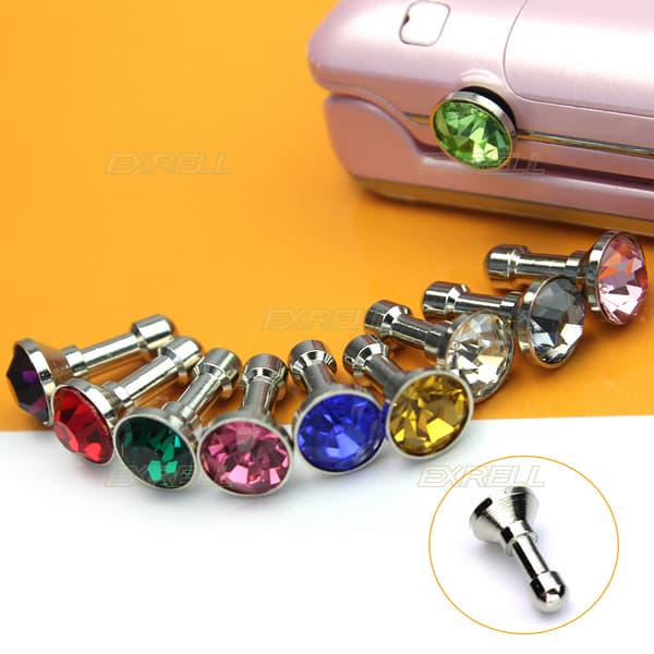 ３個 Apple iPhone 4 4G 4Sアンチダストプラグ用メタルキャップ