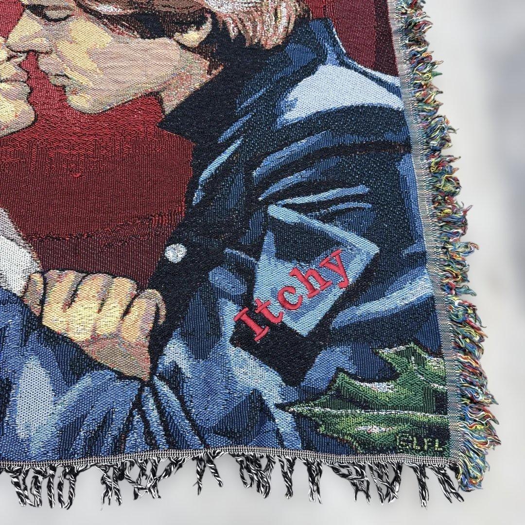 スターウォーズ　ハンソロ　レイア姫　ブランケット　ラグ　144x120