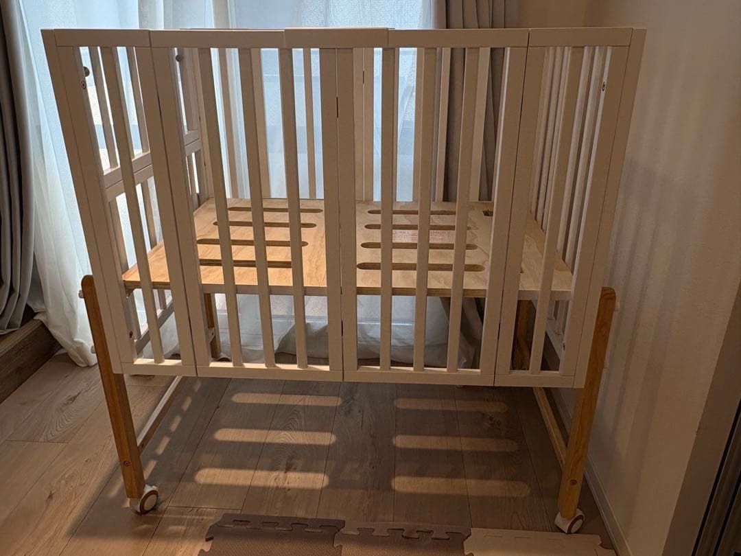 大和屋 pattan II ベビーベッド ホワイト