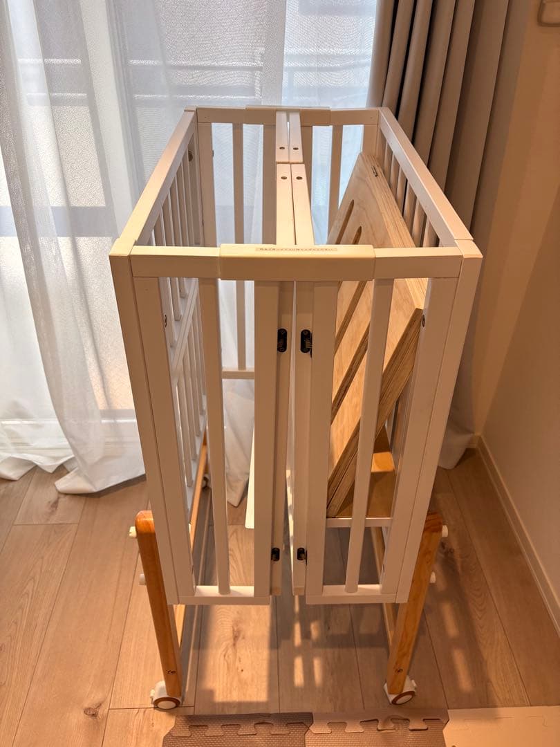 大和屋 pattan II ベビーベッド ホワイト