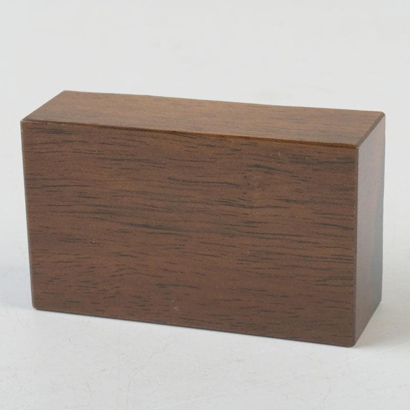 茶道具　加賀蒔絵師　国本勝彦作　黒柿　竹林蒔絵　割香合　共箱　V　9846