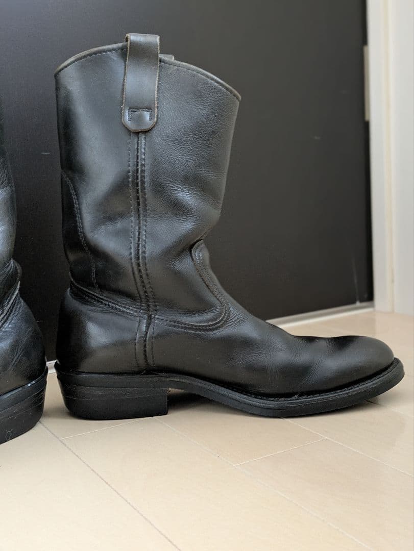 レッドウィング REDWING レザー ウエスタンブーツ 黒