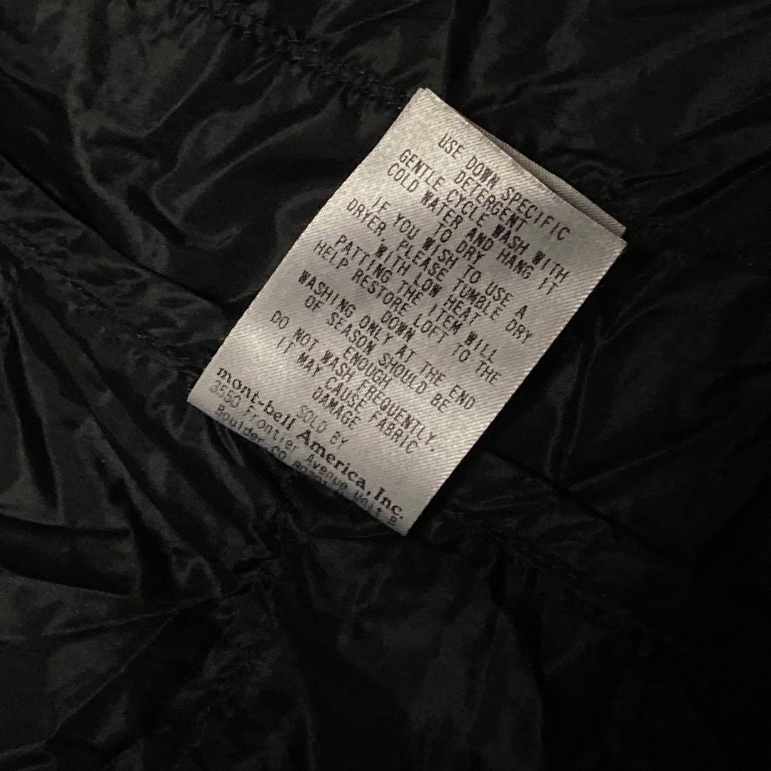 mont-bell スペリオダウンラウンドネックT L ブラック