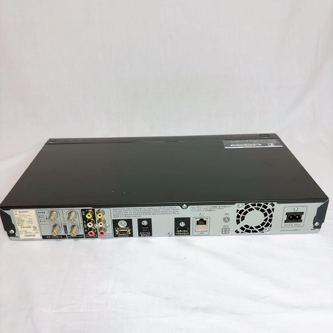 【極美品】SHARP ブルーレイBD-NS520　500GB リモコン　電源付き