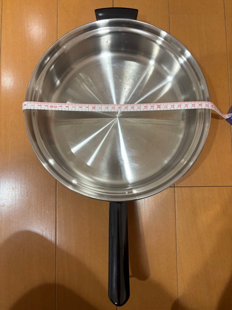 アムウェイ　大フライパン蓋付き 18/8ステンレス　IH対応