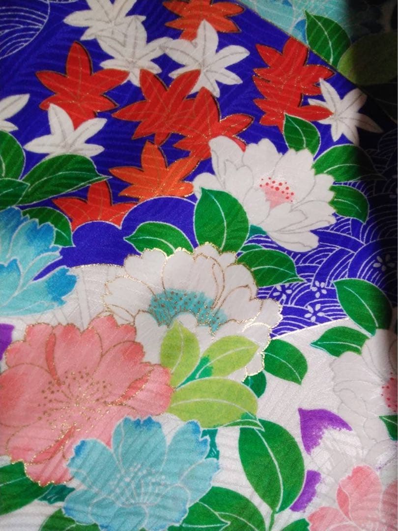 3歳向け・表側正絹のお着物と正絹お被覆のセット