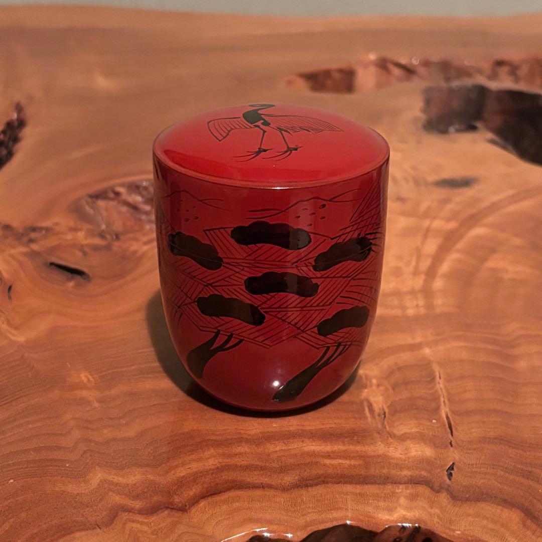 塗師 哲山造 曙棗 蒔絵 茶道具 共箱