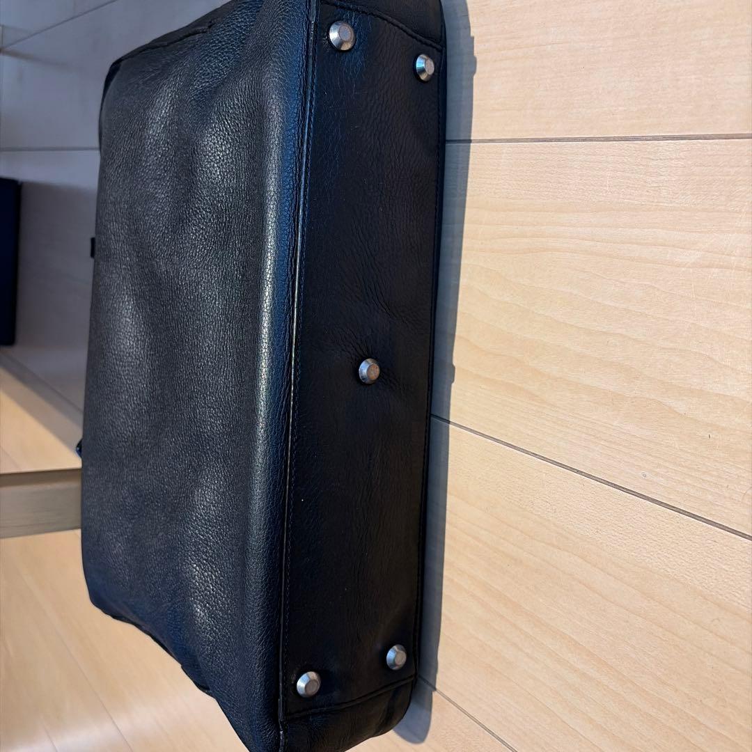 FARO ファーロ ブラック レザー ビジネスバッグ ブリーフケース