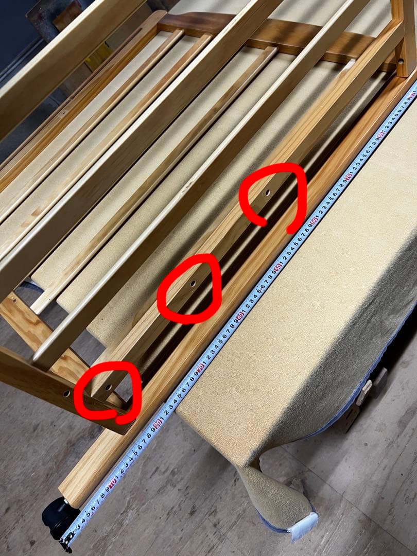 美品☆大和屋 ハイタイプ☆ベビーベッド☆ フロール