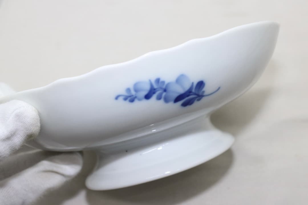 ロイヤル・コペンハーゲン ブルーフラワー 脚付 ケーキディッシュ コンポート