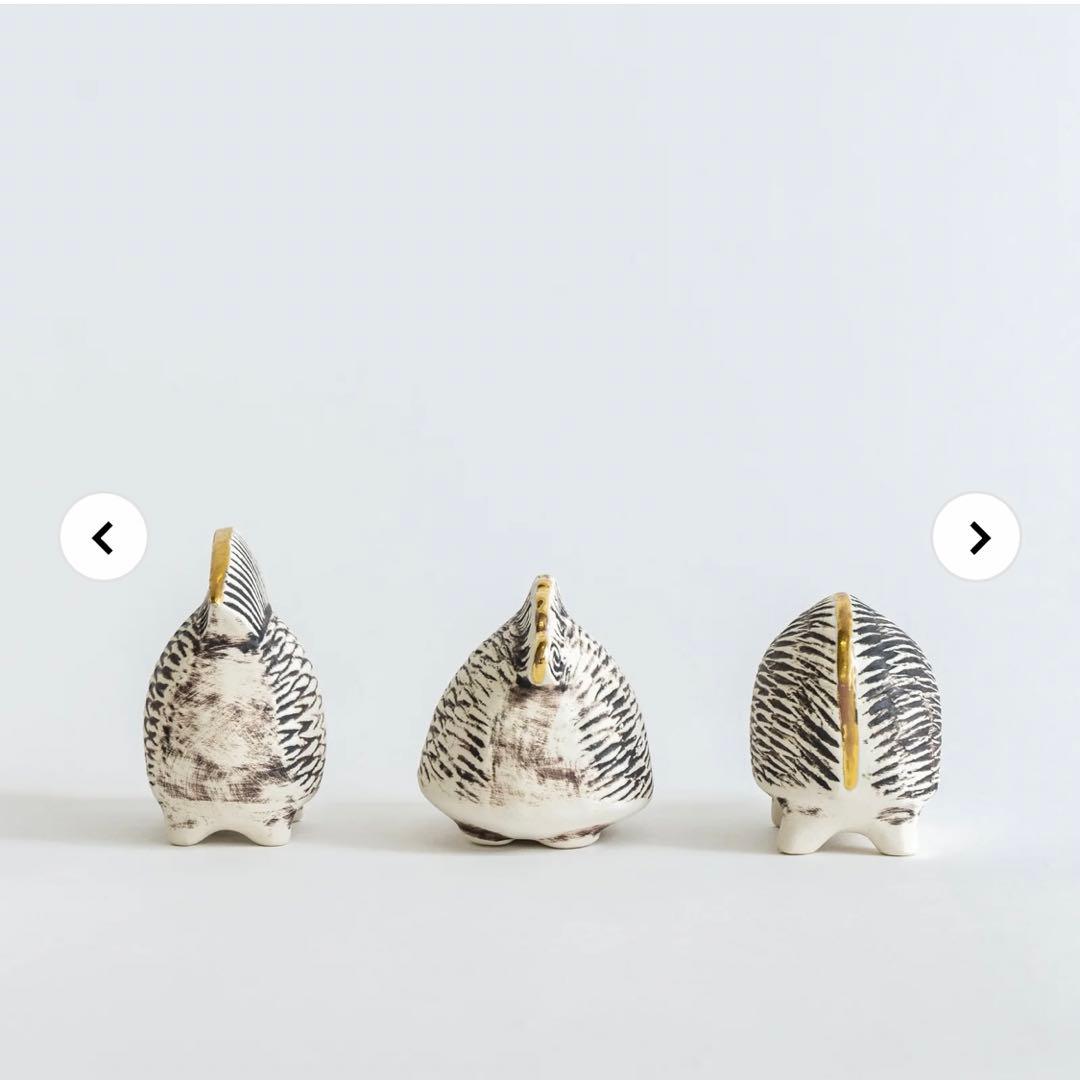 リサラーソン　金のはりねずみ3兄弟セット