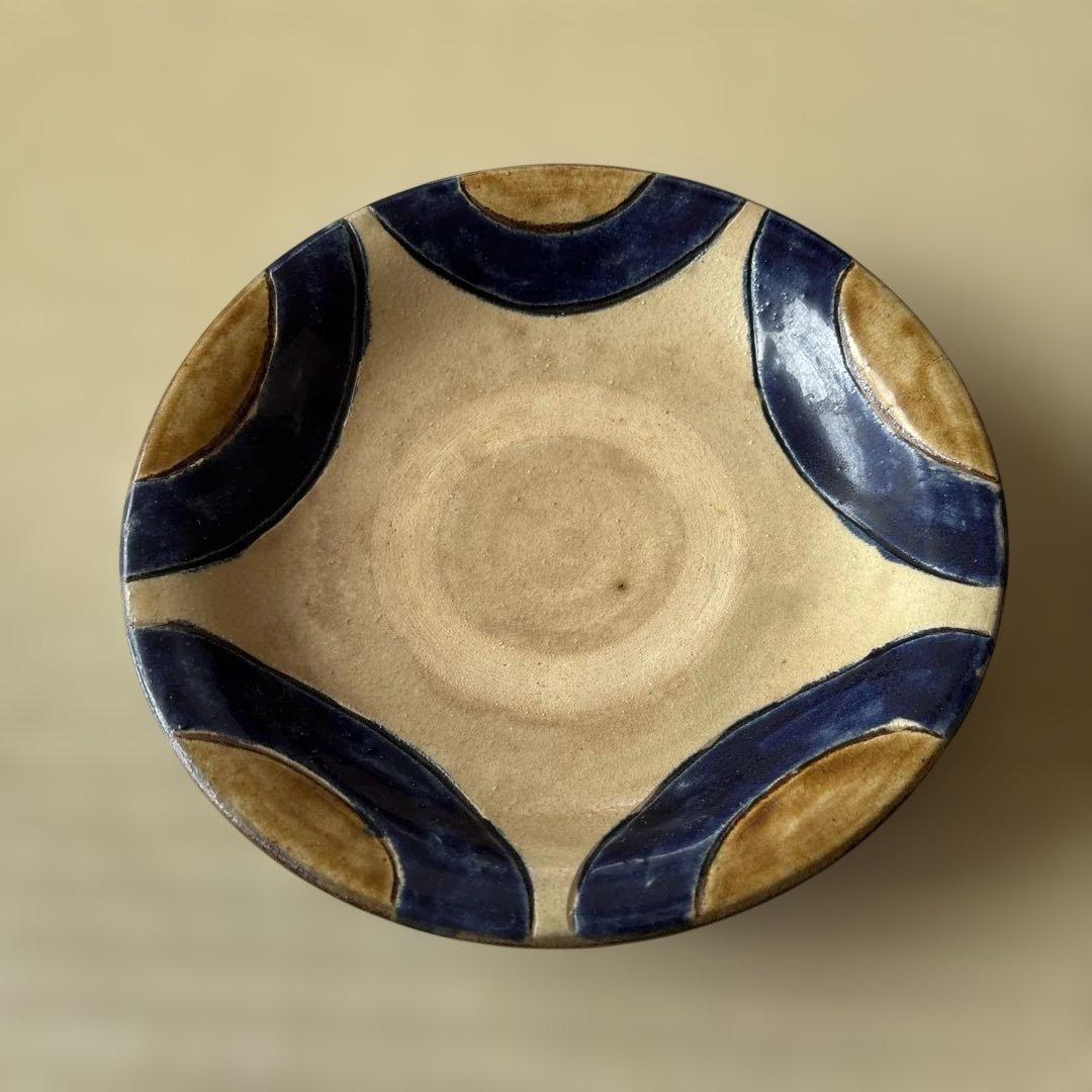 やちむん　皿　5枚　沖縄　約21.5cm