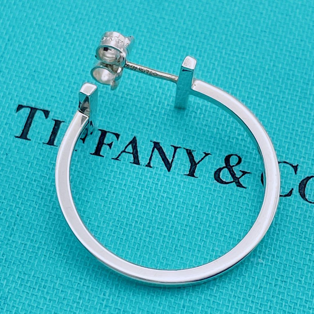 Tiffany & Co.　廃盤　Tワイヤー　ミディアムピアス　フープ　片耳