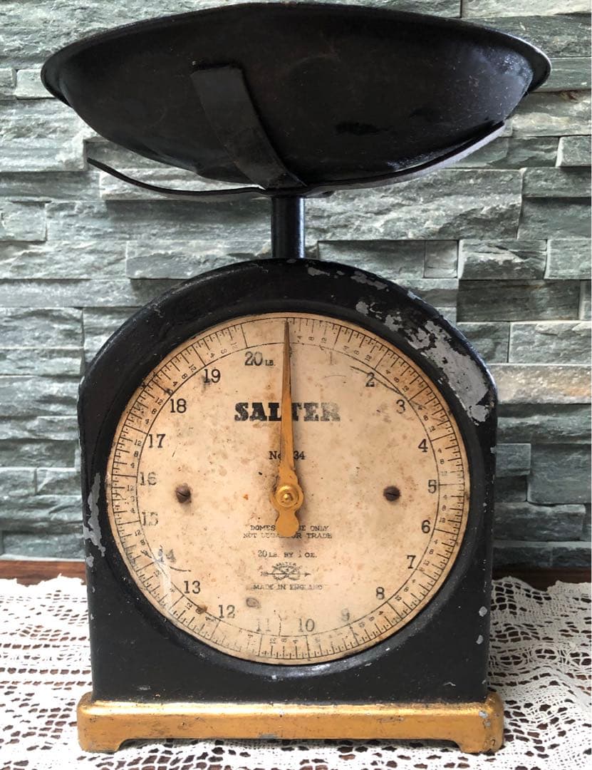 イギリスアンティーク★SALTER No. 34 アナログスケール★キッチン秤