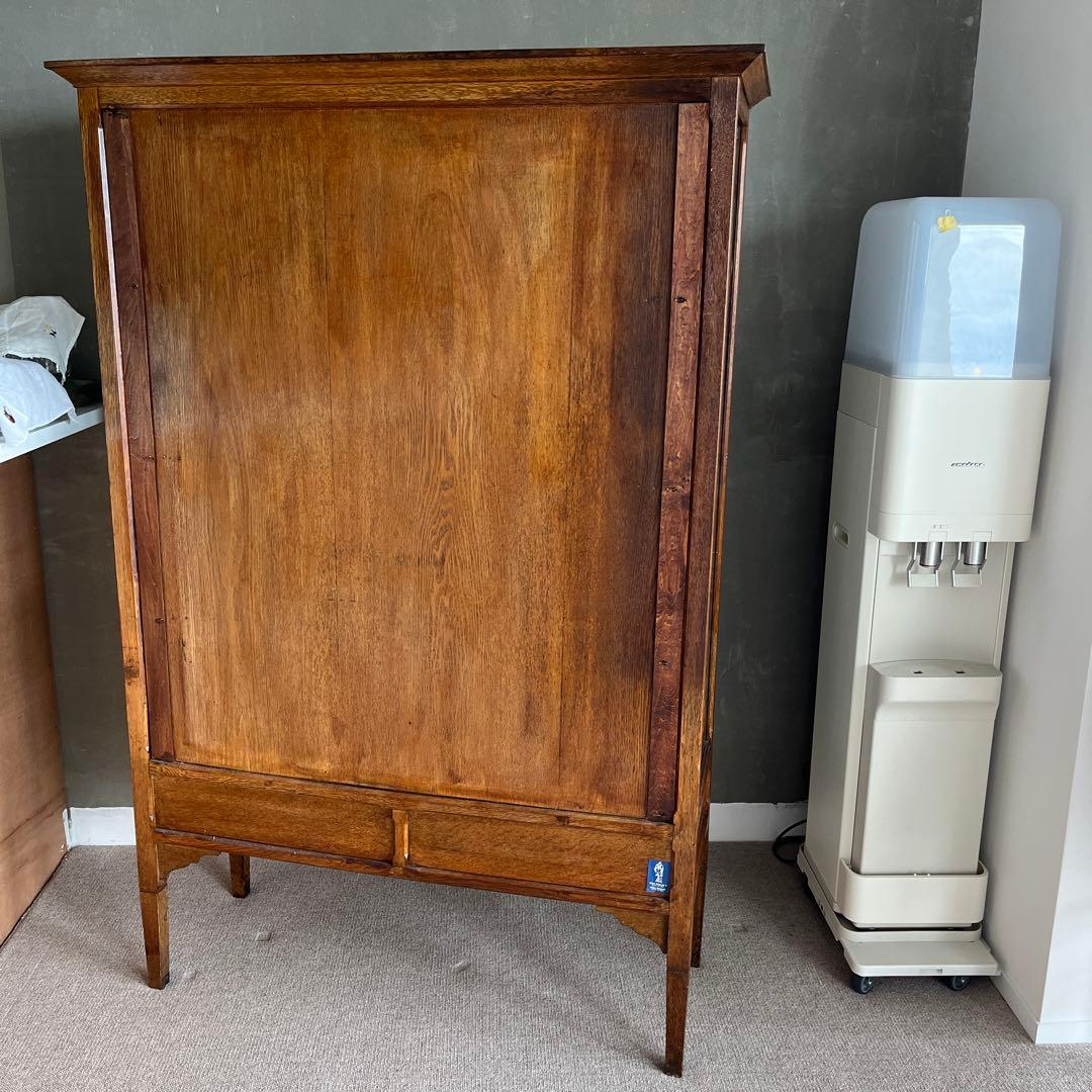 ガラス棚　食器棚　アンティーク