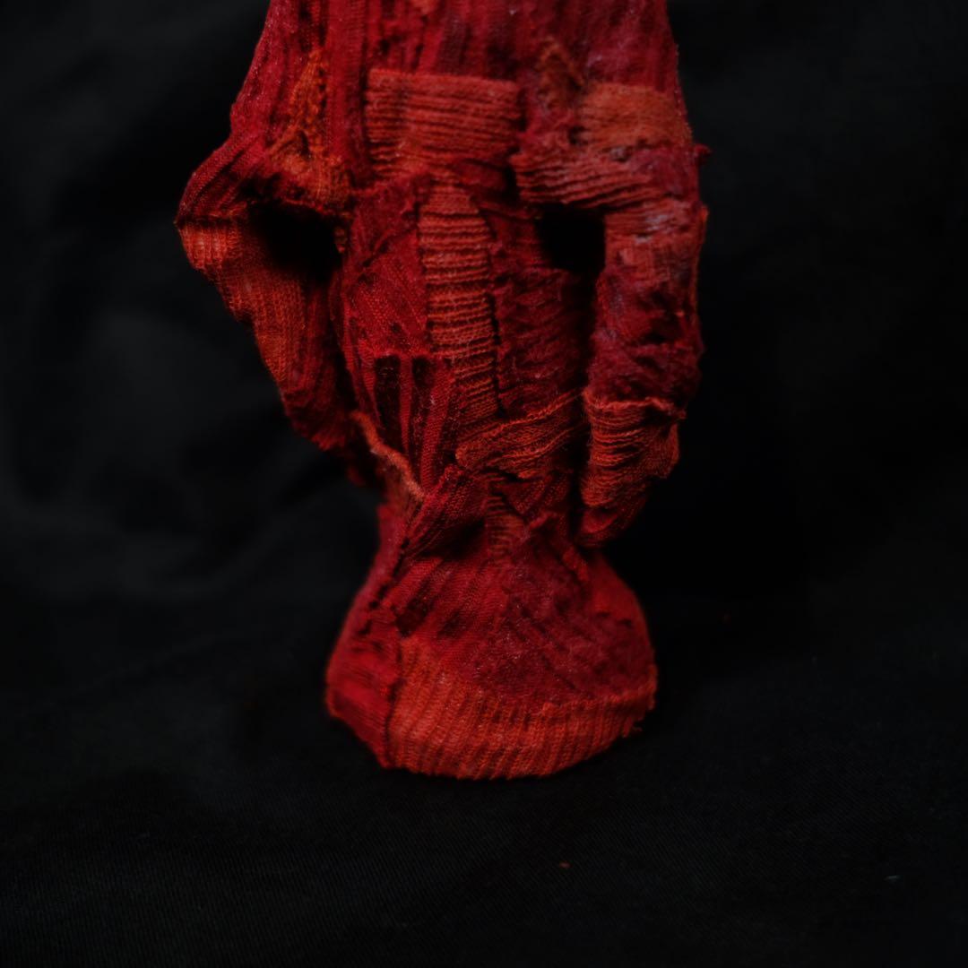 アンティーク　マリア像　パッチワークリメイクオブジェ　キリスト　女像　アート