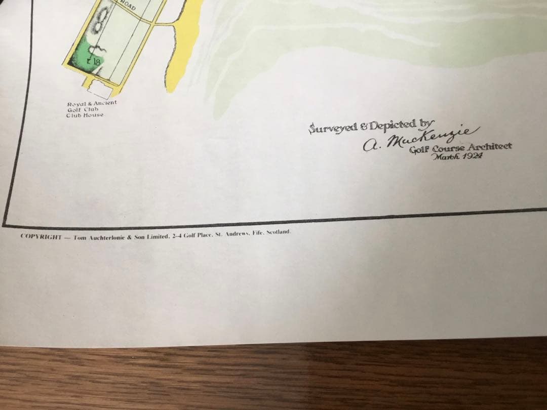 セントアンドリュース ゴルフコース　ポスター