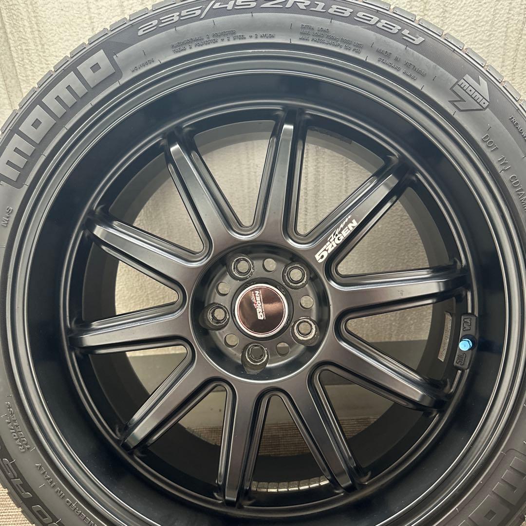 5ZIGEN FIREBALL RR ホイール/ タイヤ4本セットPCD100