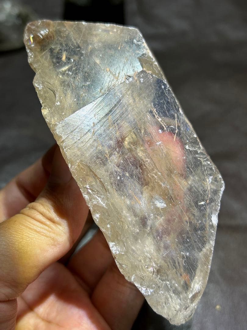 ☆別格高級品！福徳大黒秘宝①！極美！スモーキー　ルチル　水晶　原石　クラスター