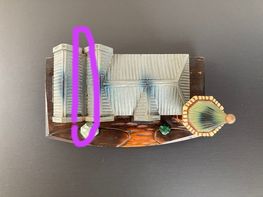 慶応大学　卒業記念品　オルゴール　アンティーク