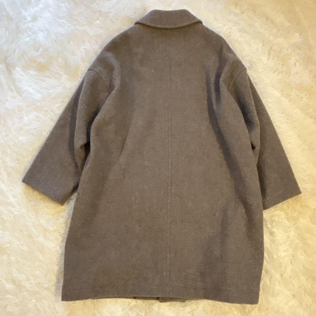 【極美品】DANTON ウール ライト パイル ステンカラー ロングコート