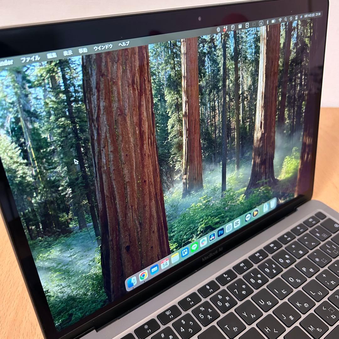 【美品】MacBook Air M1 8GB 256GB スペースグレー 箱付き