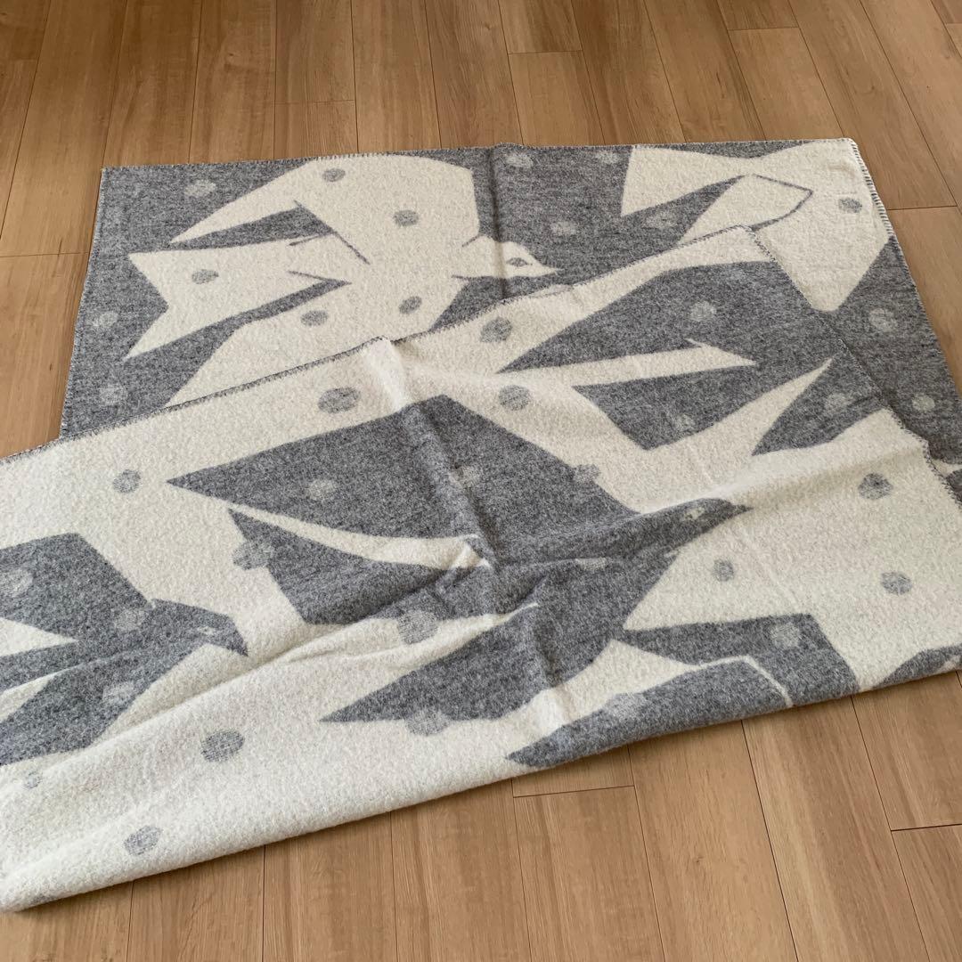 美品　クリッパン　ミナペルホネン　ウールブランケット　シングル　国内正規店購入