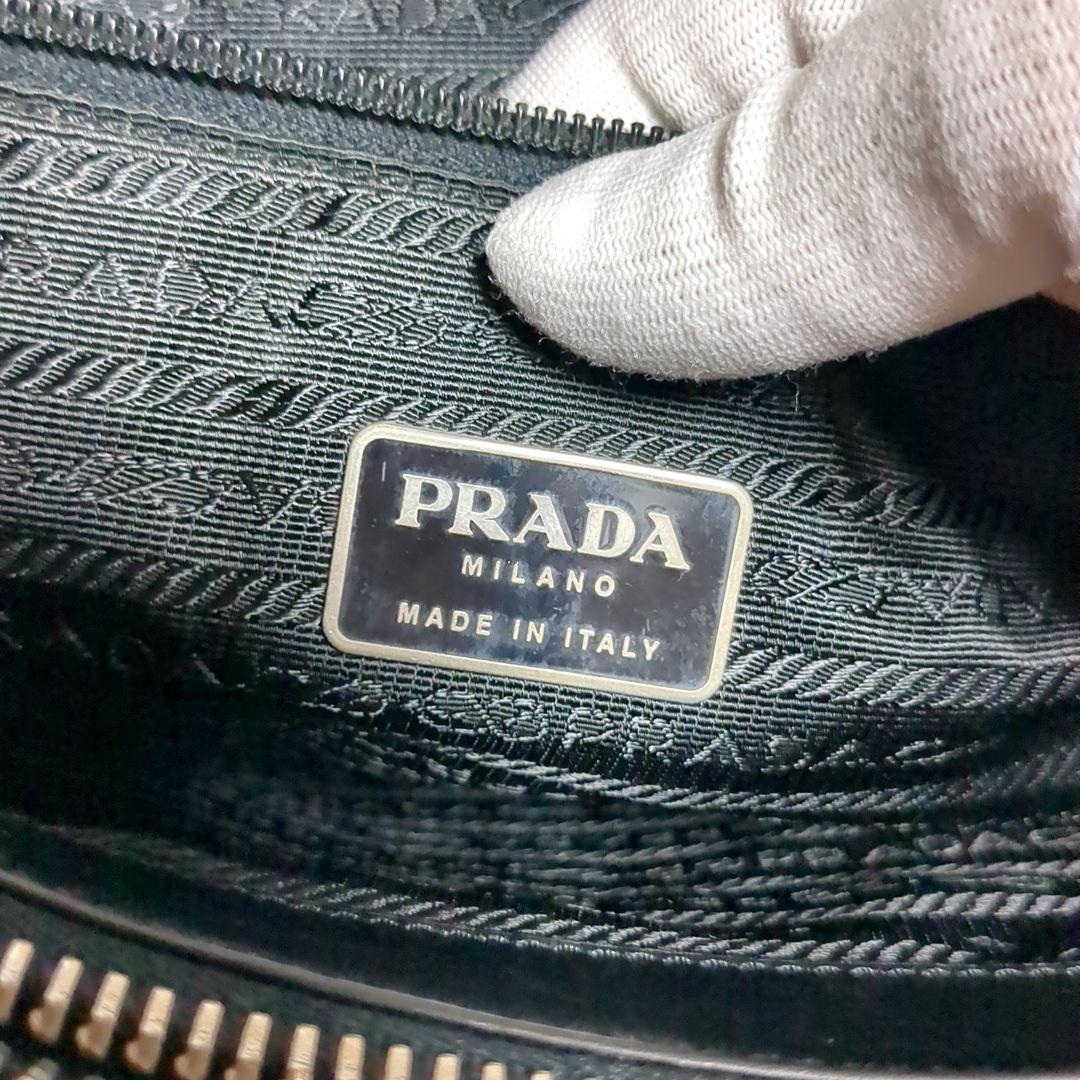 ✨PRADA✨ブリーフケース レザー ブラック 2室 ロゴ