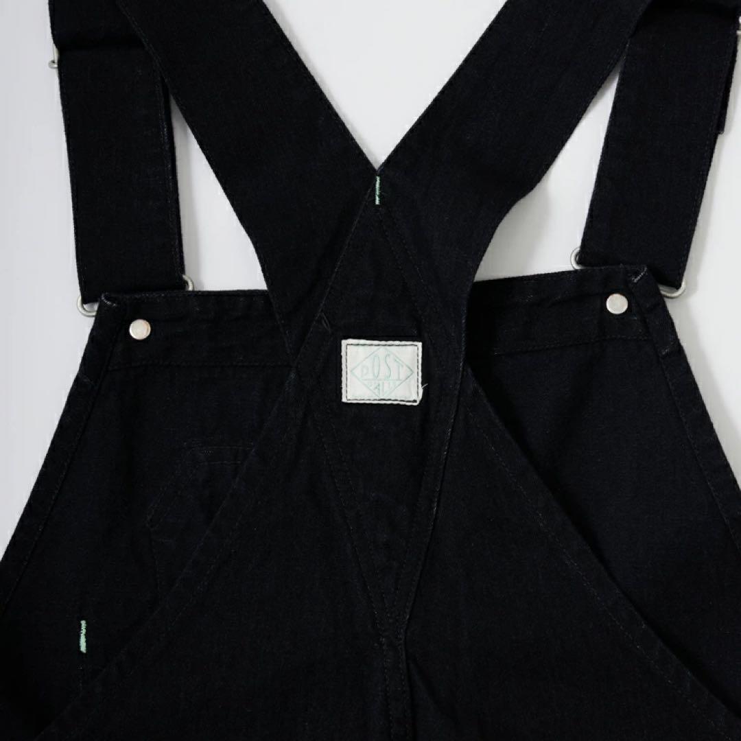 POST OVERALLS ポスト オーバーオール Ｎo.1 ブラック 黒 L