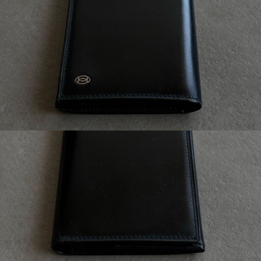 Cartier カルティエ パシャ カーフレザー 名刺入れ カードケース 黒