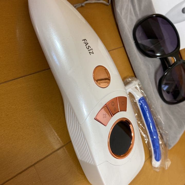 FASIZ 脱毛器 光 サングラス・説明書・カミソリ・充電コード 美肌 ムダ毛